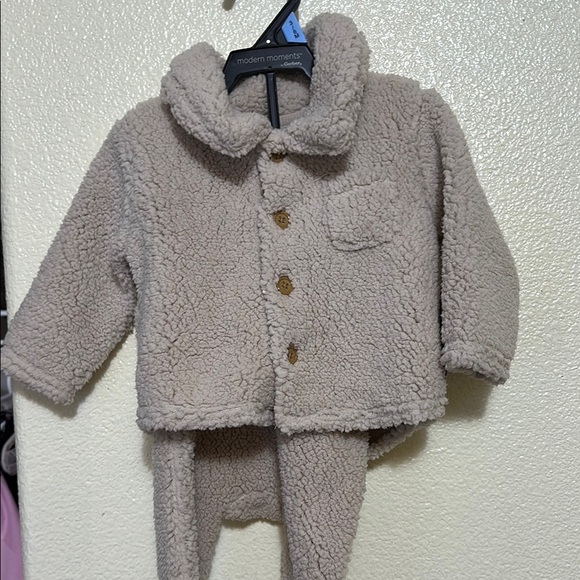 Gerber Other - Gerber- Kids Tan Sherpa Jacket & Pants Set